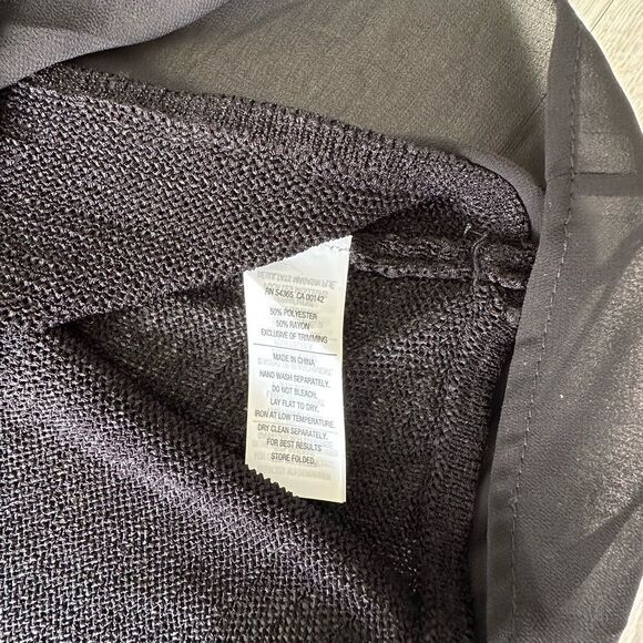 Peter Nygard Lightweight 3/4 Sleeve Sweater Black L NWOT - Picture 3 of 3